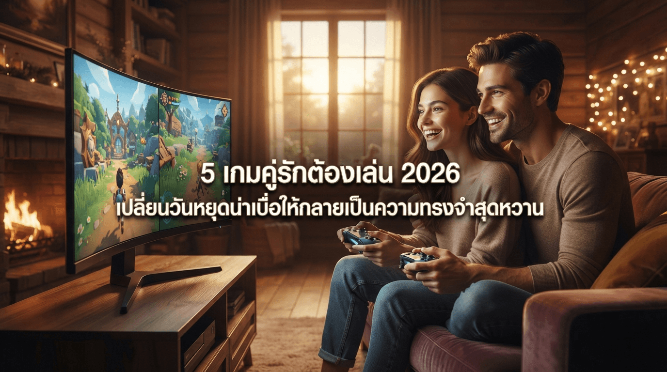 5 เกมคู่รักต้องเล่น 2026 เปลี่ยนวันหยุดน่าเบื่อให้กลายเป็นความทรงจำสุดหวาน